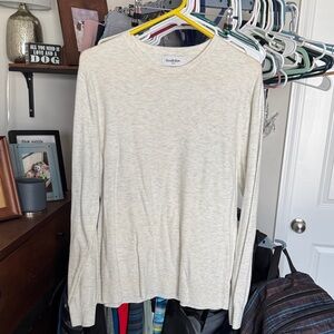 Goodfellow & Co Men's Light Cream Long Sleeve Tee